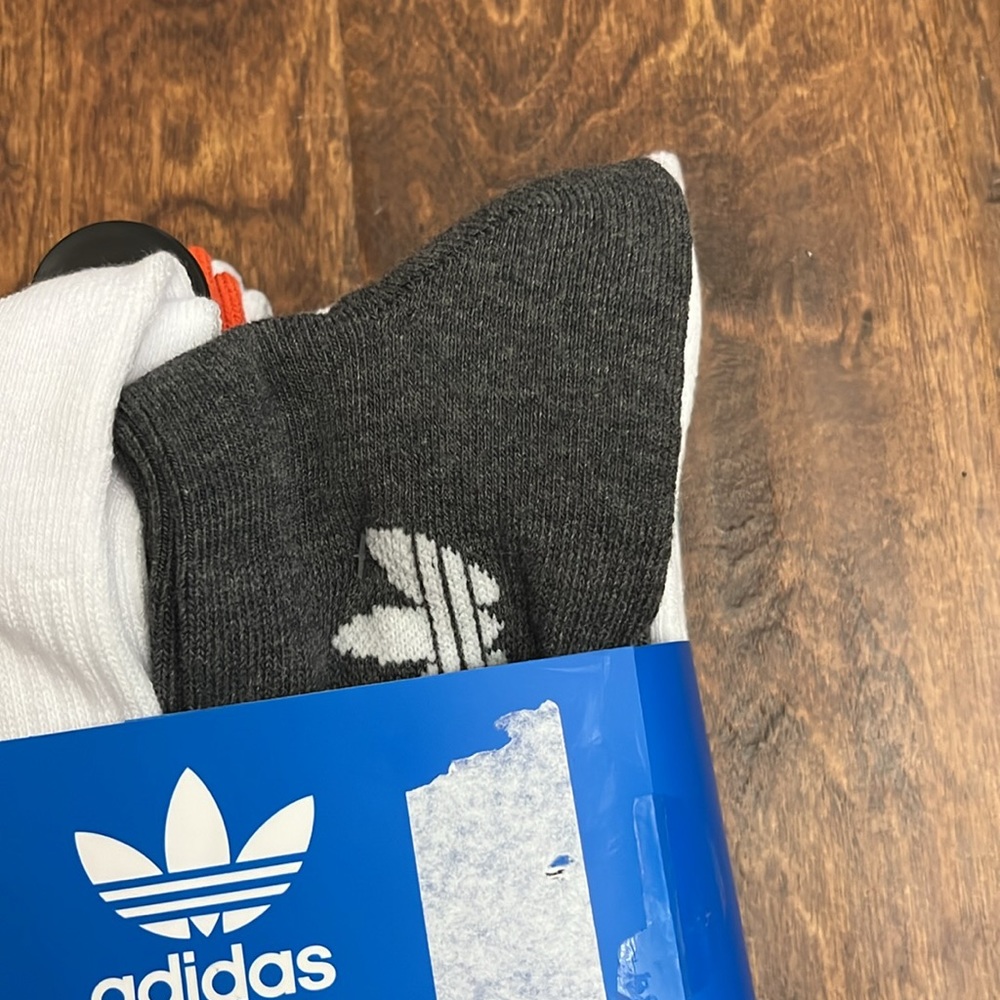 Adidas Crew Socks 6 Pack Shoe Size 6-12 - Picture 9 of 17